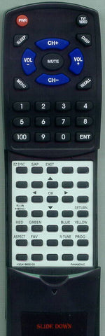 PANASONIC RTN2QAYB000103 Replacement Remote