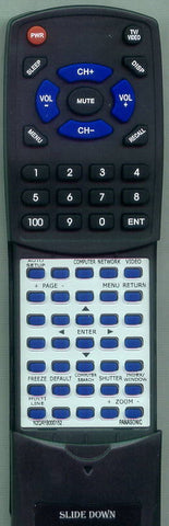 PANASONIC RTN2QAYB000152 Replacement Remote