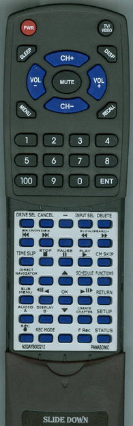 PANASONIC RTN2QAYB000212 Replacement Remote