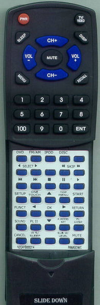 PANASONIC RTN2QAYB000214 Replacement Remote