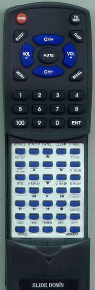 MAGNAVOX H2080MW8 Replacement Remote