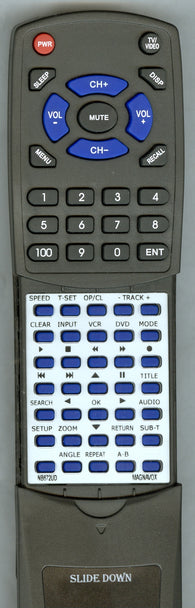 SYLVANIA DVC841G Replacement Remote