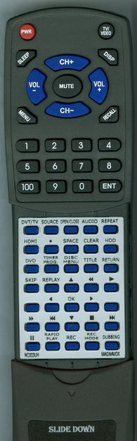 MAGNAVOX MDR533H/F7 Replacement Remote