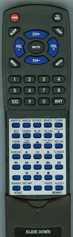 MAGNAVOX MRD723BF7 Replacement Remote