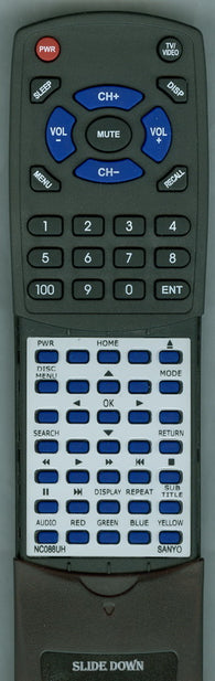 SANYO NC088UH Replacement Remote