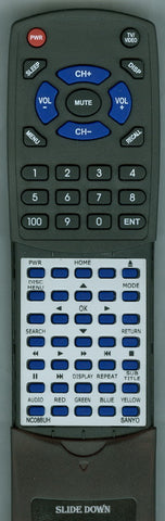 SANYO NC088UH Replacement Remote