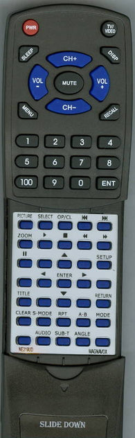 MAGNAVOX MSD513F Replacement Remote