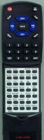 SYLVANIA NE222UD Replacement Remote