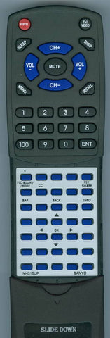 SANYO NH315UP Replacement Remote