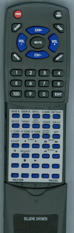 PANASONIC RAKLX175WH Replacement Remote