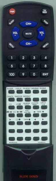 PANASONIC RAKRX157WH Replacement Remote