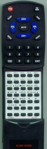 PANASONIC RAKSA502P Replacement Remote