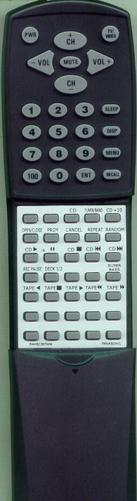 PANASONIC RAKSC307WM Replacement Remote