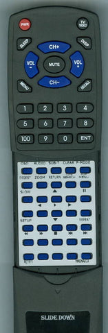 MAGNAVOX MPD722D Replacement Remote