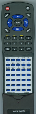 JENSEN--INSERT JRV212T Replacement Remote