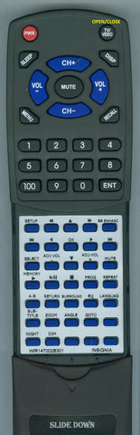 INSIGNIA--INSER ISHTIB102731 Replacement Remote